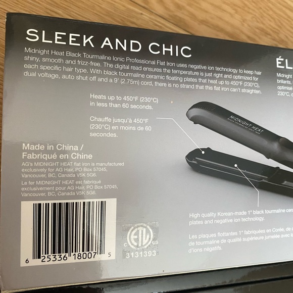 Hair straightener AG midnight edition NEW! - Picture 6 of 8